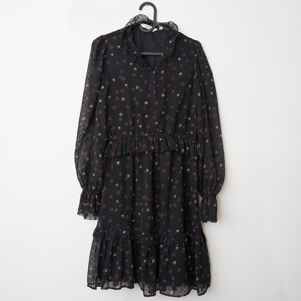 &other stories short floral printed dress